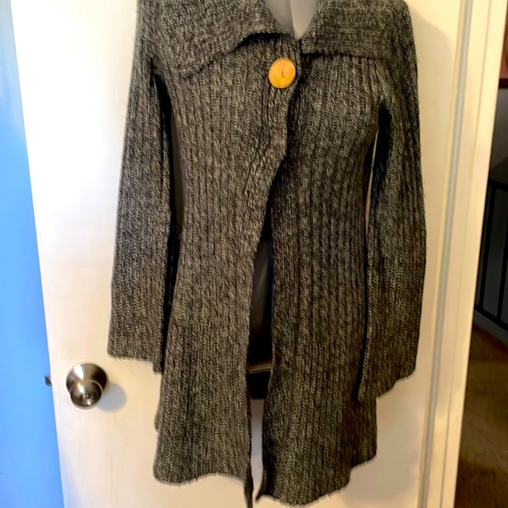 ❤️ Grey Sweater big collar